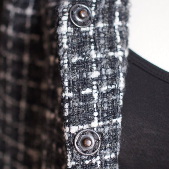 H&M | Tweed Black, White & Grey Jacket - Picture 9 of 11